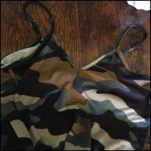 Abela custom Camo maxi dress